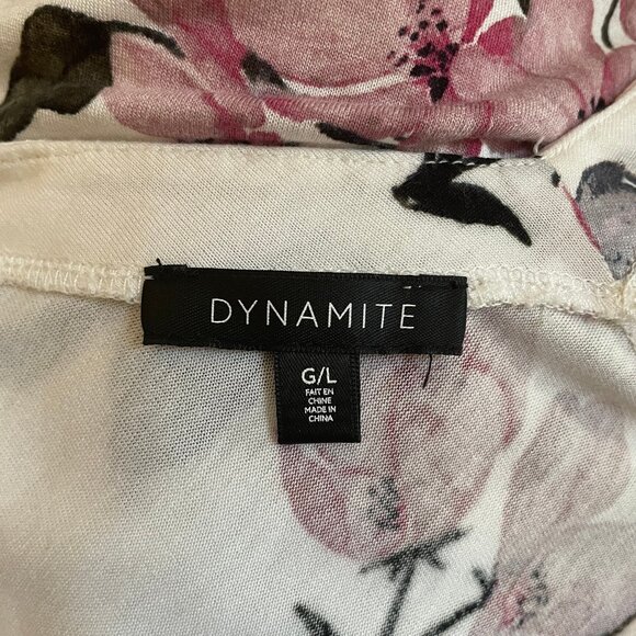 White Floral Short Sleeve Tee - Picture 4 of 5